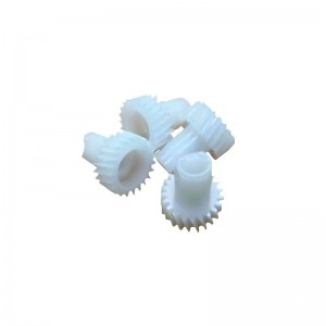 PFA Helical Gear Injection Products Plastové plísně přizpůsobené plastové krále průmyslové výrobkyna opotřebení PTFE Gear