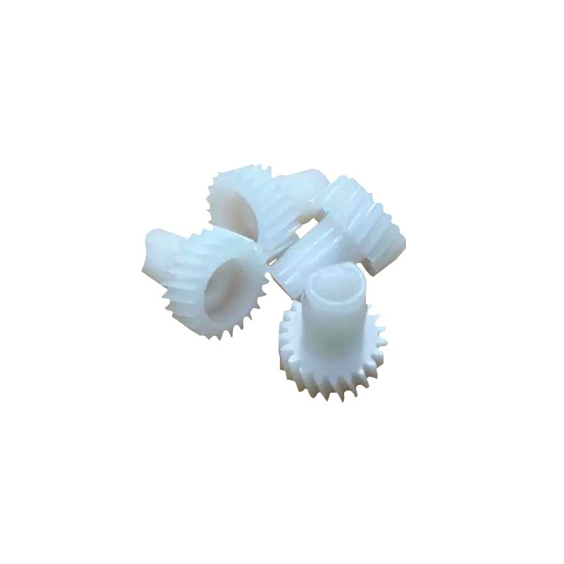 PFA Helical Gear Injection Products Plastové plísně přizpůsobené plastové krále průmyslové výrobkyna opotřebení PTFE Gear